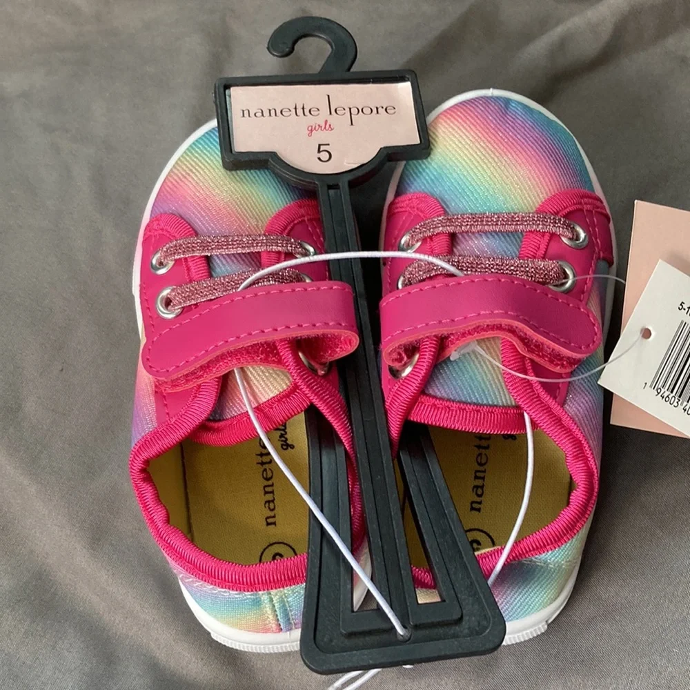 Nanette Lepore brand, baby size 5, new with tags, sneakers